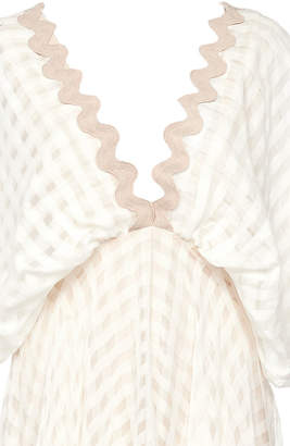 Leal Daccarett Somos Novios Patterned Silk Dress