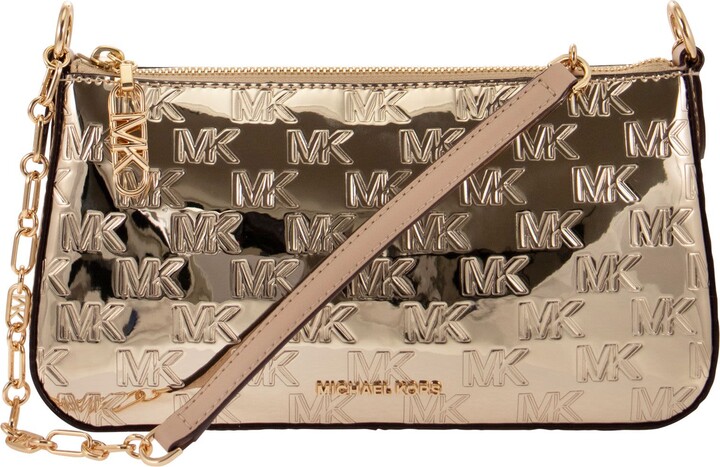 Michael Kors Jet Set Long Gold Leather Chain Clutch Handbag Shoulder Bag  Golden ref.275168 - Joli Closet