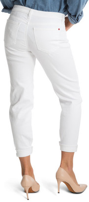 Spanx The Slim-X® Distressed Casual Cuffed Jeans in White