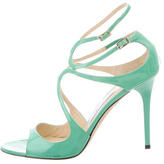 Thumbnail for your product : Jimmy Choo Patent Leather Lang Sandals