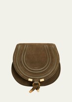 Thumbnail for your product : Chloé Marcie Small Suede Saddle Crossbody Bag