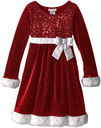 Bonnie Jean Big Girls' Little Miss Holiday Dress