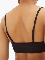 Thumbnail for your product : Solid & Striped Brigitte Mesh-trimmed Bikini Top - Black