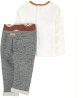 Thumbnail for your product : Catimini Graphic T-shirt and fleece pants