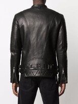 Thumbnail for your product : Philipp Plein Leather Biker Jacket