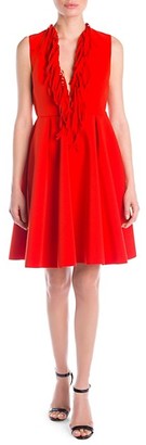 red fringe mini dress