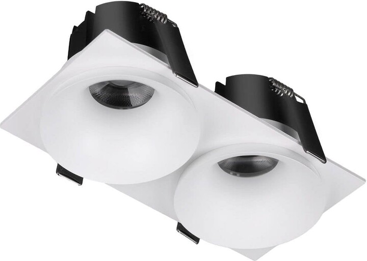 TORCHSTAR Architectural Series 3 in. Semi Recessed Integrated LED Canless Recessed Light Kit with Adjustable CCT