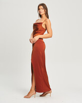 Thumbnail for your product : CHANCERY Women's Brown Midi Dresses - Illusion Midi