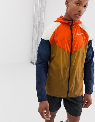 Nike Running retro windrunner jacket in multi