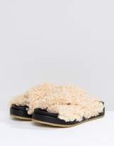 Thumbnail for your product : ASOS FURRY Sliders