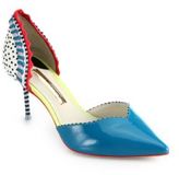Thumbnail for your product : Webster Sophia Suna Patent Leather Mixed Media D'Orsay Pumps