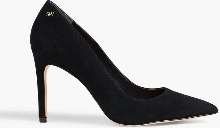 Stuart Weitzman Leigh 75 suede pumps