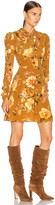 Thumbnail for your product : Zimmermann Resistance Silk Twist Mini Dress in Butterscotch Rose | FWRD