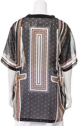 Givenchy Printed Silk Top w/ Tags