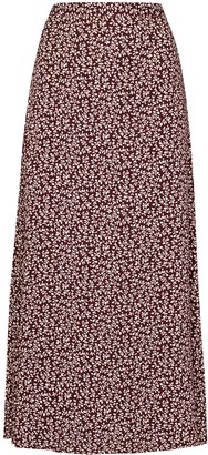 Reformation Bea floral-print midi skirt