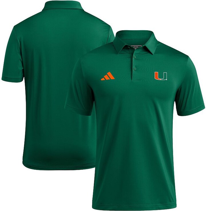 Men's adidas Green Miami Hurricanes Ultimate 365 Polo