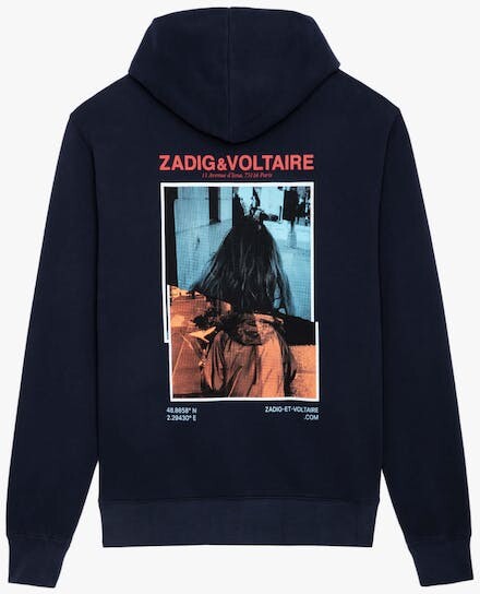 Zadig & Voltaire Photograph-Print Cotton-Blend Hoodie - ShopStyle