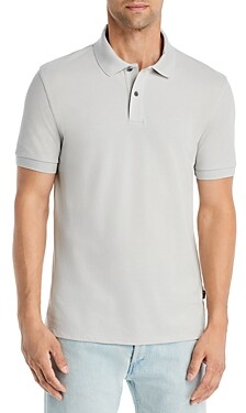 Details about   Hugo Boss Slim-fit Philix Polo Shirt In Cotton Grey 