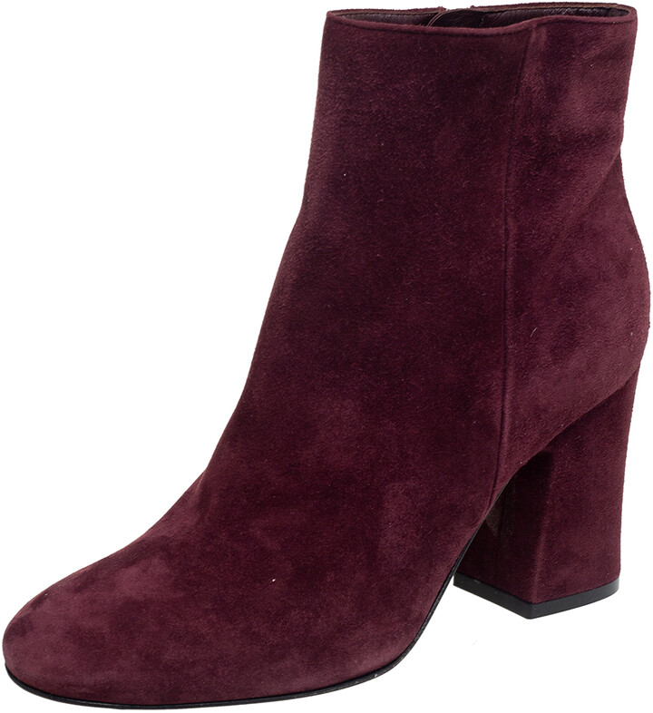 Burgundy Suede Shoes | Shop the world's largest collection of fashion |  ShopStyle UK