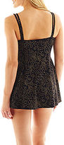 Thumbnail for your product : Robby Len by Longitude Swimdress with Foil Print