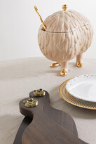 Thumbnail for your product : L'OBJET + Haas Brothers Cheese Louise Set Of Two Wood And Gold-tone Serving Boards - Brown