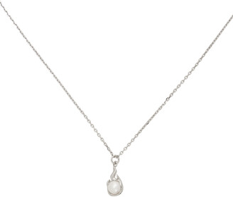 Alan Crocetti Silver Pearl Spark Necklace