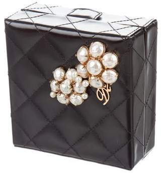 DSQUARED2 Embellished Quilted Leather Clutch