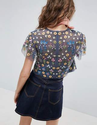Needle & Thread Needle and Thread Flowerbed Embroidery Top