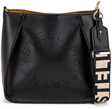 Thumbnail for your product : Stella McCartney Mini Faux Leather Crossbody Bag in Black | FWRD