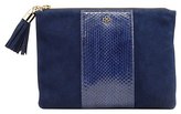 Thumbnail for your product : Ann Taylor Suede and Exotic Leather Pouch