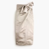 Thumbnail for your product : J.Crew Wrap sash skirt in duchesse satin