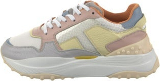 Tod's Leather Low Top Chunky Sneakers White Colorblock Pattern Round-Toes with Mesh Accents Platform Lace-Up Closure at Uppers Includes Box Unfortunately due to restrictions this item may not be eligible for shipping in all areas.