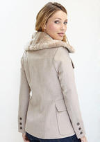Thumbnail for your product : Coffee Shop 984 Coffee Shop Faux Fur Collar Coat