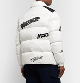 Thumbnail for your product : MONCLER GENIUS 2 Moncler 1952 Quilted Logo-Print Glossed-Shell Down Jacket