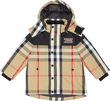 Burberry Children Mini Chrissy Check Jacket (Infant/Toddler) (Archive Beige  IP Check) Kid's Clothing - ShopStyle Boys' Outerwear