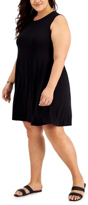 Style&Co. Style & Co Plus Size Sleeveless Swing Dress, Created for Macy's -  ShopStyle