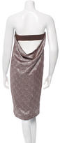 Thumbnail for your product : Ports 1961 Metallic Strapless Dress w/ Tags