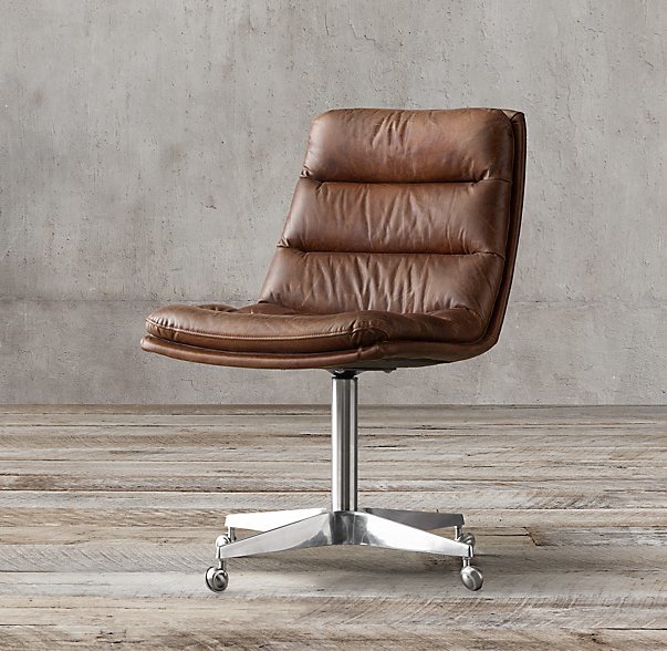 Restoration Hardware Griffith Leather Desk Chair ShopStyle Armchairs