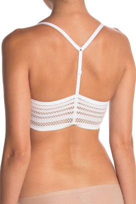 DKNY Lace Panel Snap Front Underwire Bra