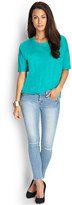 Thumbnail for your product : Forever 21 Contemporary Knit Linen Tee