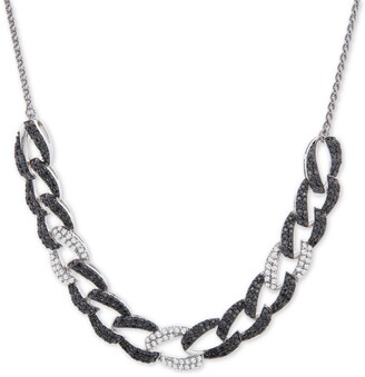 Wrapped in Love Diamond Large Link 26" Slider Necklace (1 ct. t.w.) in Sterling Silver, Created for Macy's