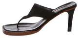 Thumbnail for your product : Michael Kors Suede Thong Sandals