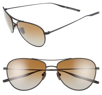 Salt Men's 'Pratt' 57Mm Polarized Sunglasses - Black Sand/ Brown