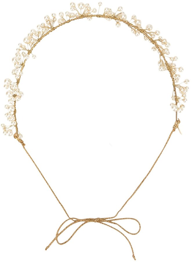 Jennifer Behr Primavera embellished headband - ShopStyle Hair Accessories