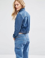Thumbnail for your product : Calvin Klein Cropped Boyfriend Shirt