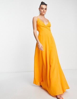 ASOS DESIGN Women's Orange Formal Dresses | ShopStyle