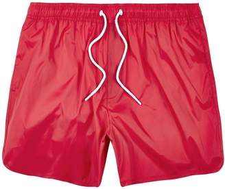 River Island Mens Red plain swim shorts