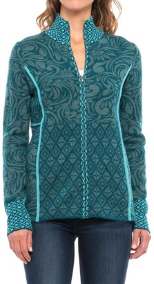 Icelandic Design Alessandra Full-Zip Cardigan Sweater - Wool Blend (For Women)