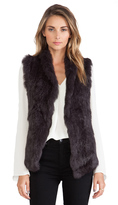 Thumbnail for your product : June Semi Long Hair Rabbit Fur Vest