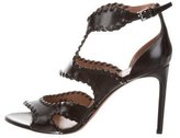 Thumbnail for your product : Alaia Leather Cage Sandals w/ Tags